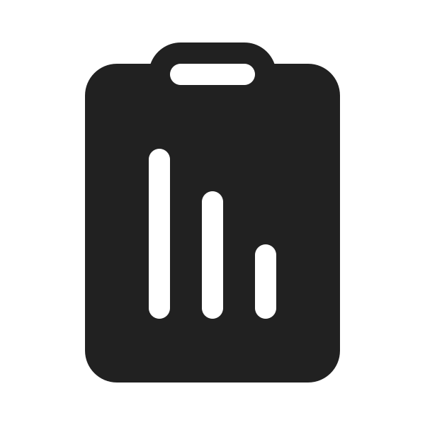 Ic Fluent Clipboard Data Bar 20 Filled