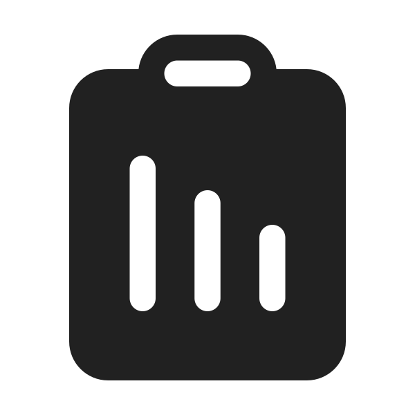 Ic Fluent Clipboard Data Bar 24 Filled