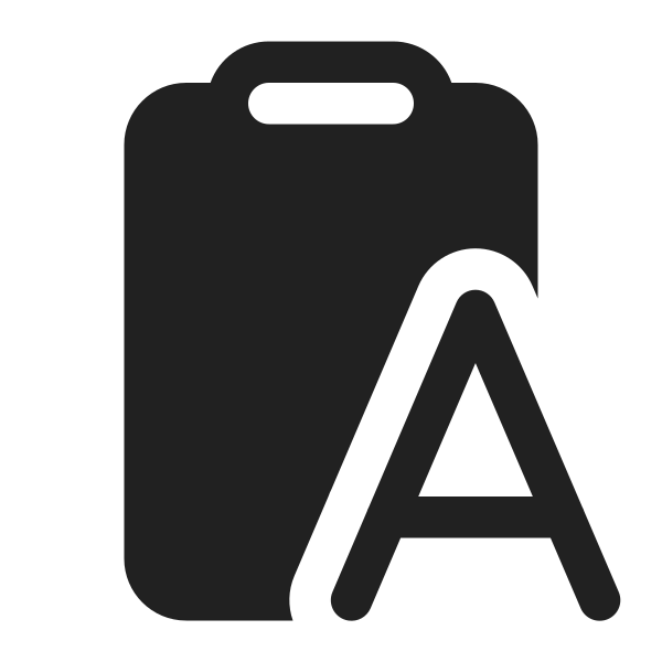 Ic Fluent Clipboard Letter 16 Filled
