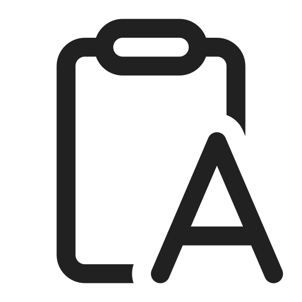 Ic Fluent Clipboard Letter 16 Regular