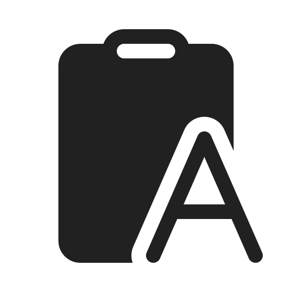 Ic Fluent Clipboard Letter 20 Filled