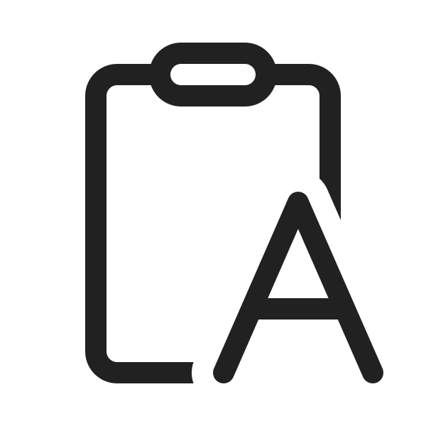 Ic Fluent Clipboard Letter 20 Regular