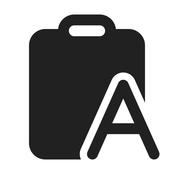 Ic Fluent Clipboard Letter 24 Filled