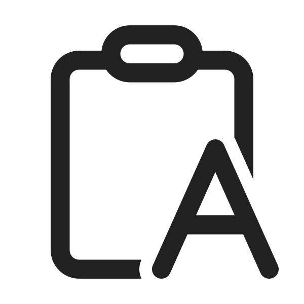 Ic Fluent Clipboard Letter 24 Regular