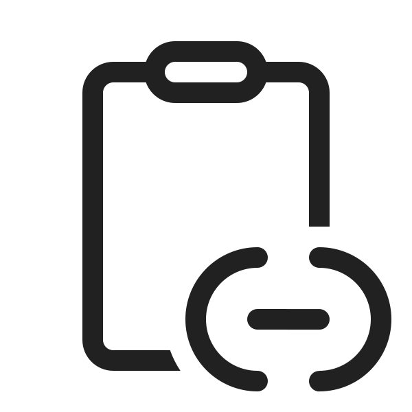 Ic Fluent Clipboard Link 20 Regular