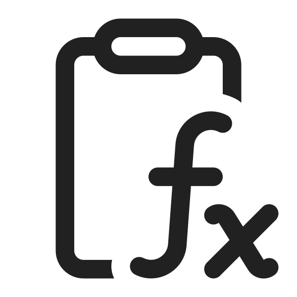 Ic Fluent Clipboard Math Formula 16 Regular