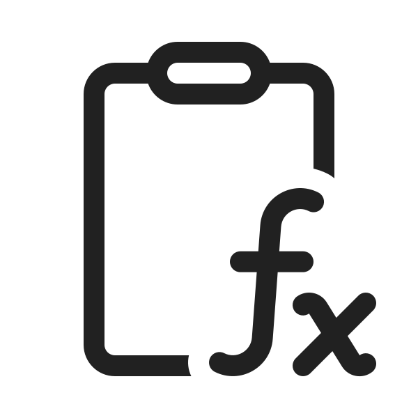 Ic Fluent Clipboard Math Formula 20 Regular