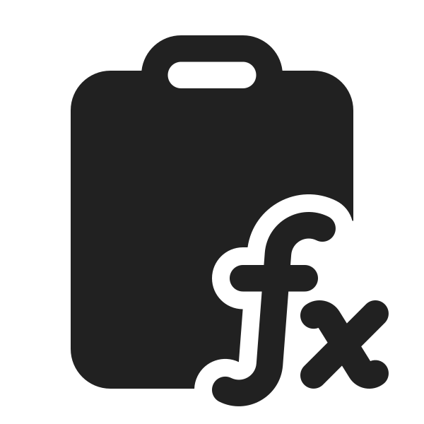 Ic Fluent Clipboard Math Formula 24 Filled