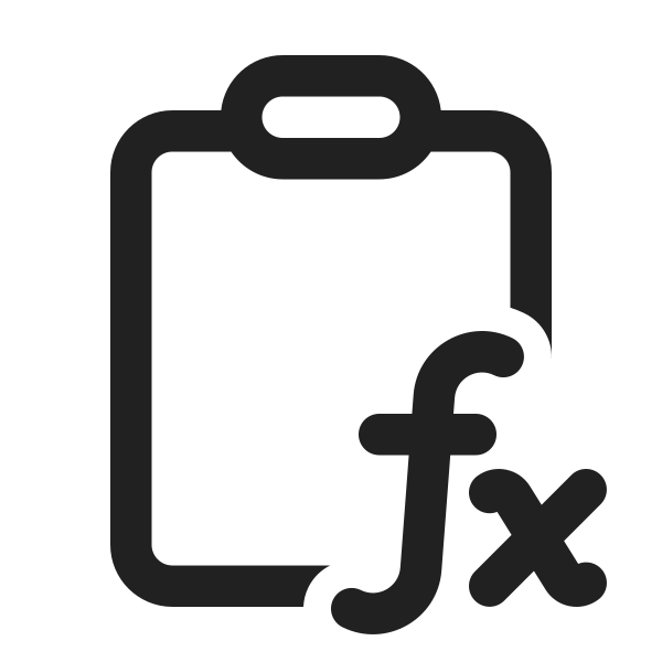 Ic Fluent Clipboard Math Formula 24 Regular