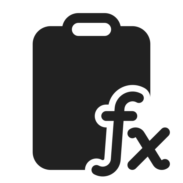 Ic Fluent Clipboard Math Formula 28 Filled