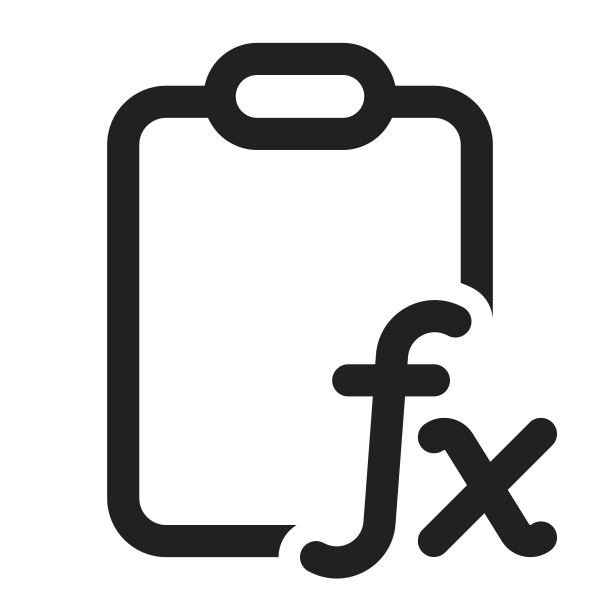 Ic Fluent Clipboard Math Formula 28 Regular
