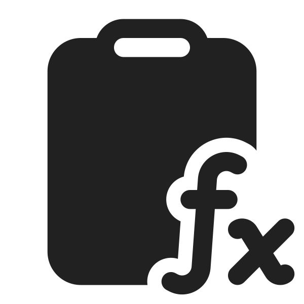 Ic Fluent Clipboard Math Formula 32 Filled