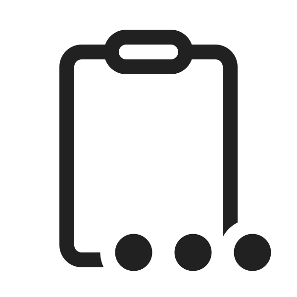 Ic Fluent Clipboard More 20 Regular