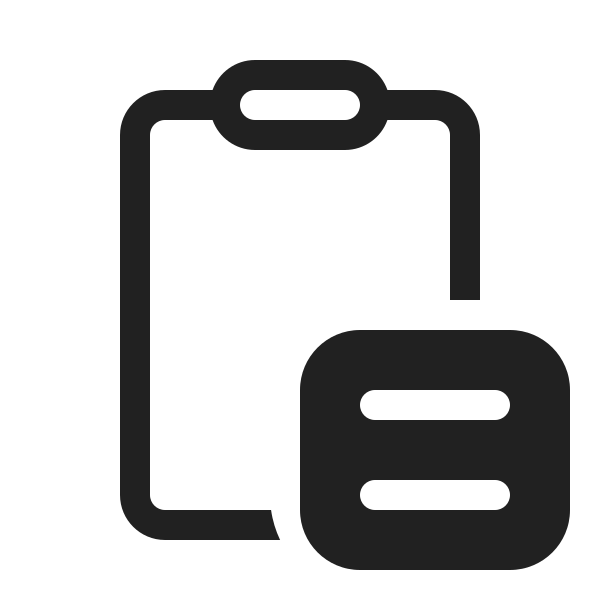 Ic Fluent Clipboard Note 20 Regular