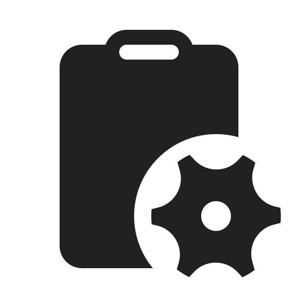 Ic Fluent Clipboard Settings 20 Filled