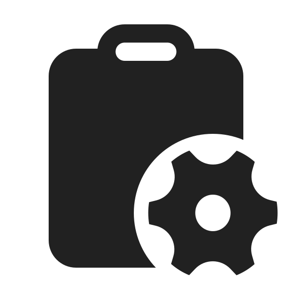 Ic Fluent Clipboard Settings 24 Filled