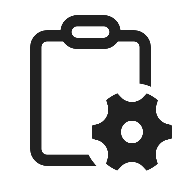 Ic Fluent Clipboard Settings 24 Regular