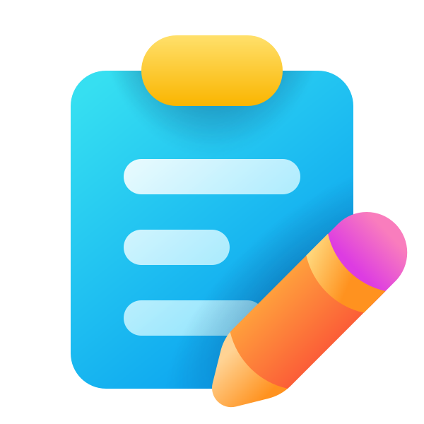 Ic Fluent Clipboard Text Edit 24 Color