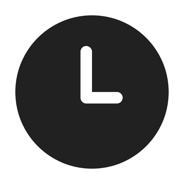 Ic Fluent Clock 24 Filled