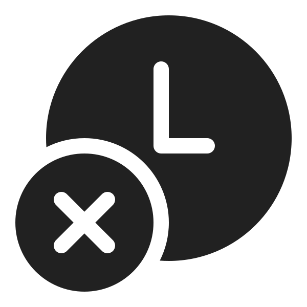 Ic Fluent Clock Dismiss 20 Filled