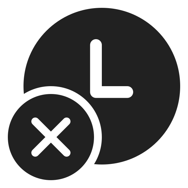 Ic Fluent Clock Dismiss 24 Filled