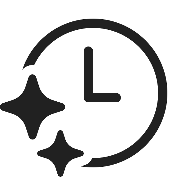 Ic Fluent Clock Sparkle 20 Regular