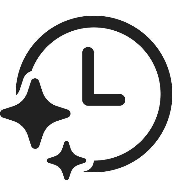 Ic Fluent Clock Sparkle 24 Regular