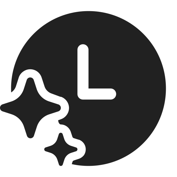 Ic Fluent Clock Sparkle 32 Filled
