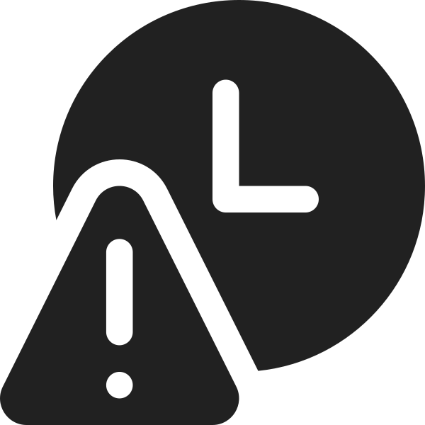 Ic Fluent Clock Warning 16 Filled