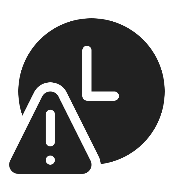 Ic Fluent Clock Warning 20 Filled