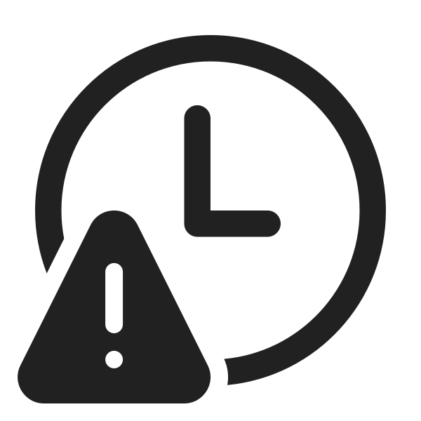 Ic Fluent Clock Warning 24 Regular