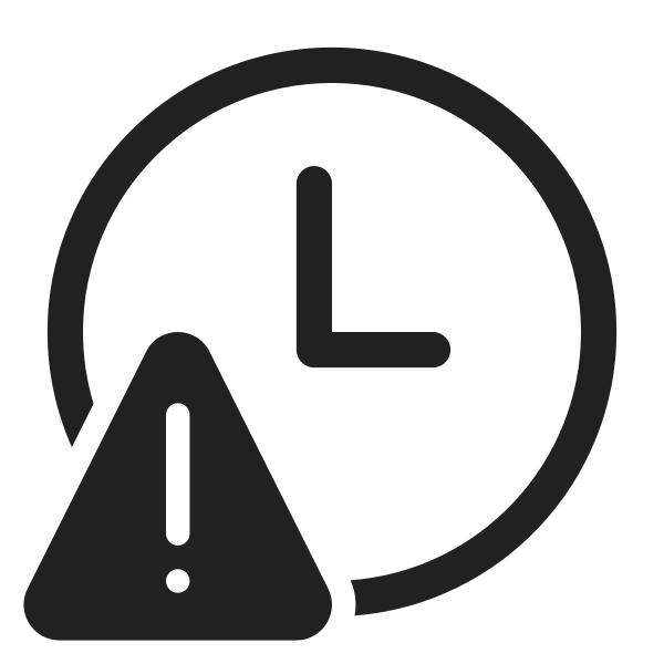Ic Fluent Clock Warning 28 Regular
