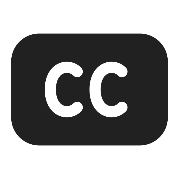 Ic Fluent Closed Caption 16 Filled