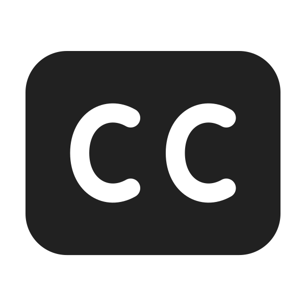Ic Fluent Closed Caption 24 Filled