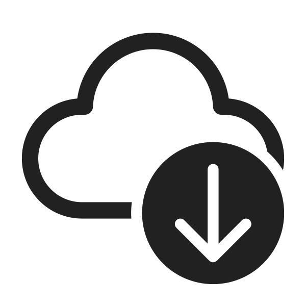 Ic Fluent Cloud Arrow Down 28 Regular