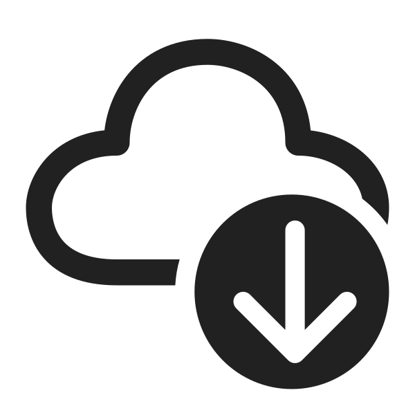 Ic Fluent Cloud Arrow Down 32 Regular