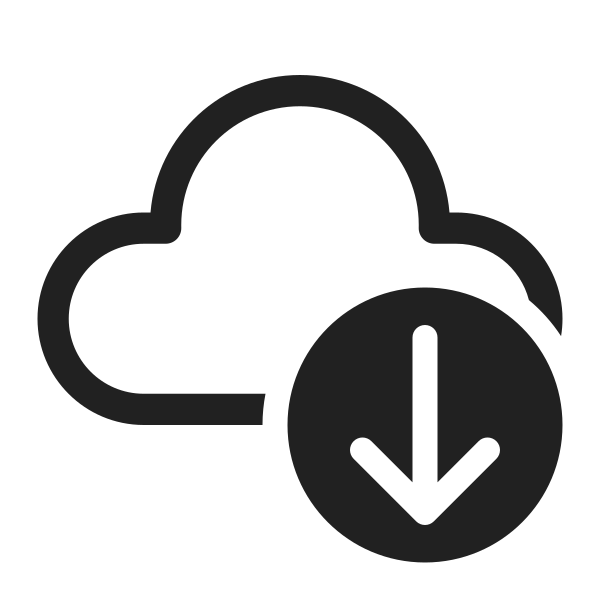 Ic Fluent Cloud Arrow Down 48 Regular