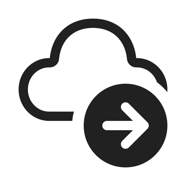 Ic Fluent Cloud Arrow Right 20 Regular