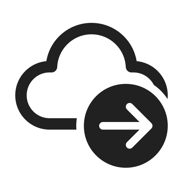 Ic Fluent Cloud Arrow Right 24 Regular
