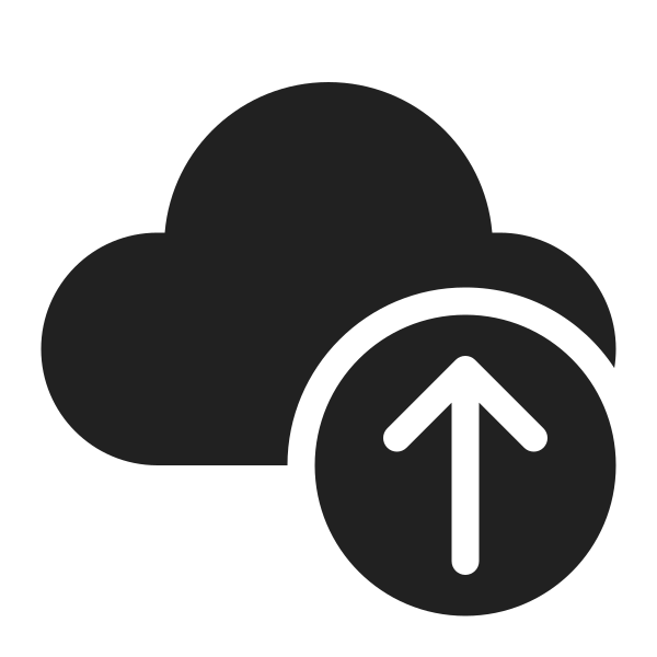 Ic Fluent Cloud Arrow Up 48 Filled