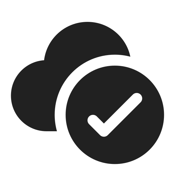 Ic Fluent Cloud Checkmark 16 Filled