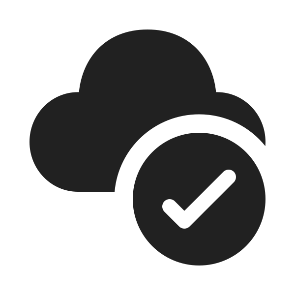 Ic Fluent Cloud Checkmark 20 Filled