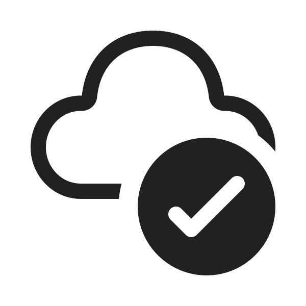 Ic Fluent Cloud Checkmark 20 Regular