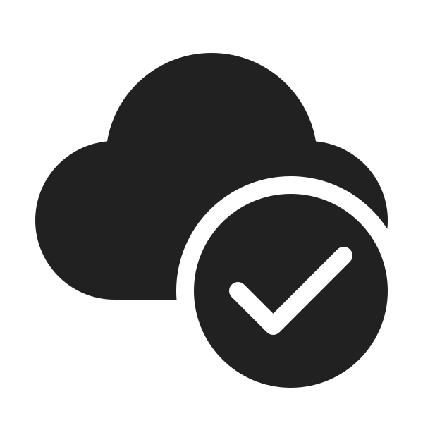 Ic Fluent Cloud Checkmark 24 Filled