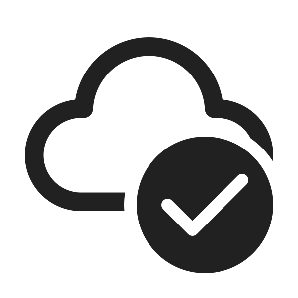 Ic Fluent Cloud Checkmark 24 Regular