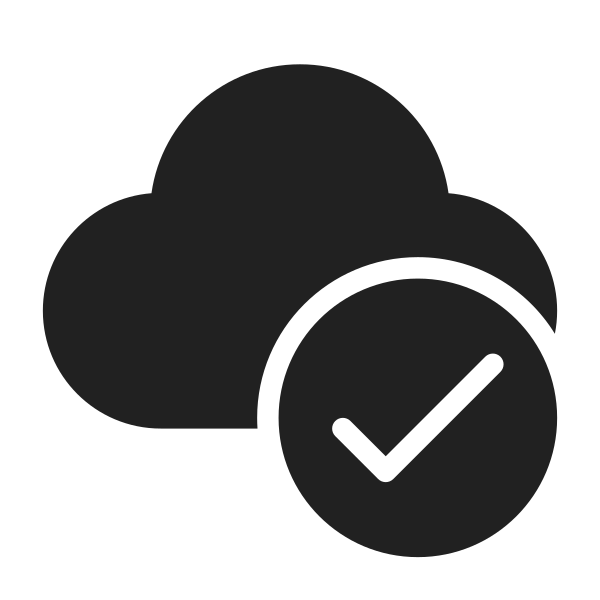 Ic Fluent Cloud Checkmark 28 Filled