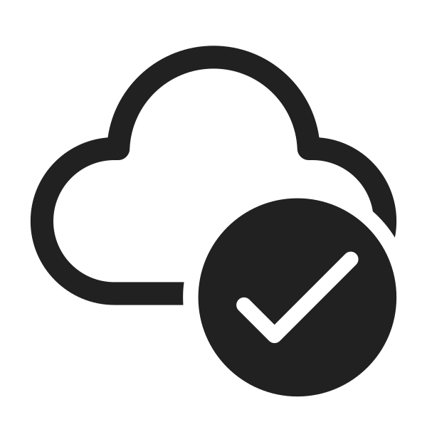 Ic Fluent Cloud Checkmark 28 Regular