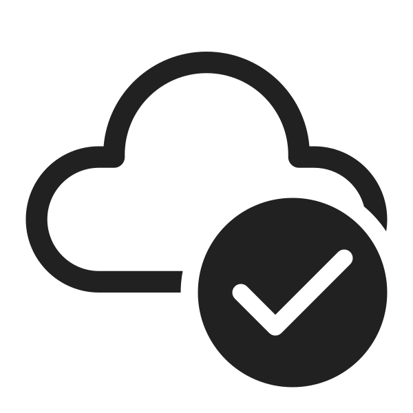 Ic Fluent Cloud Checkmark 48 Regular