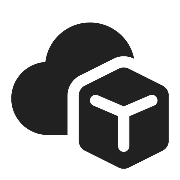 Ic Fluent Cloud Cube 16 Filled