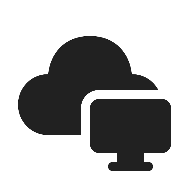Ic Fluent Cloud Desktop 20 Filled